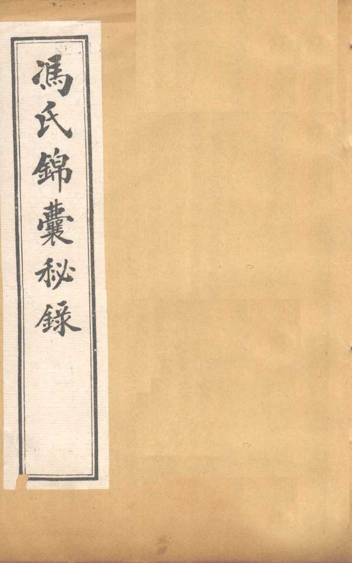 冯氏锦囊秘录痘疹全集  卷3-5